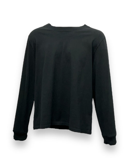 Cropped Heavy Faded Long Sleeve Cotton Tee