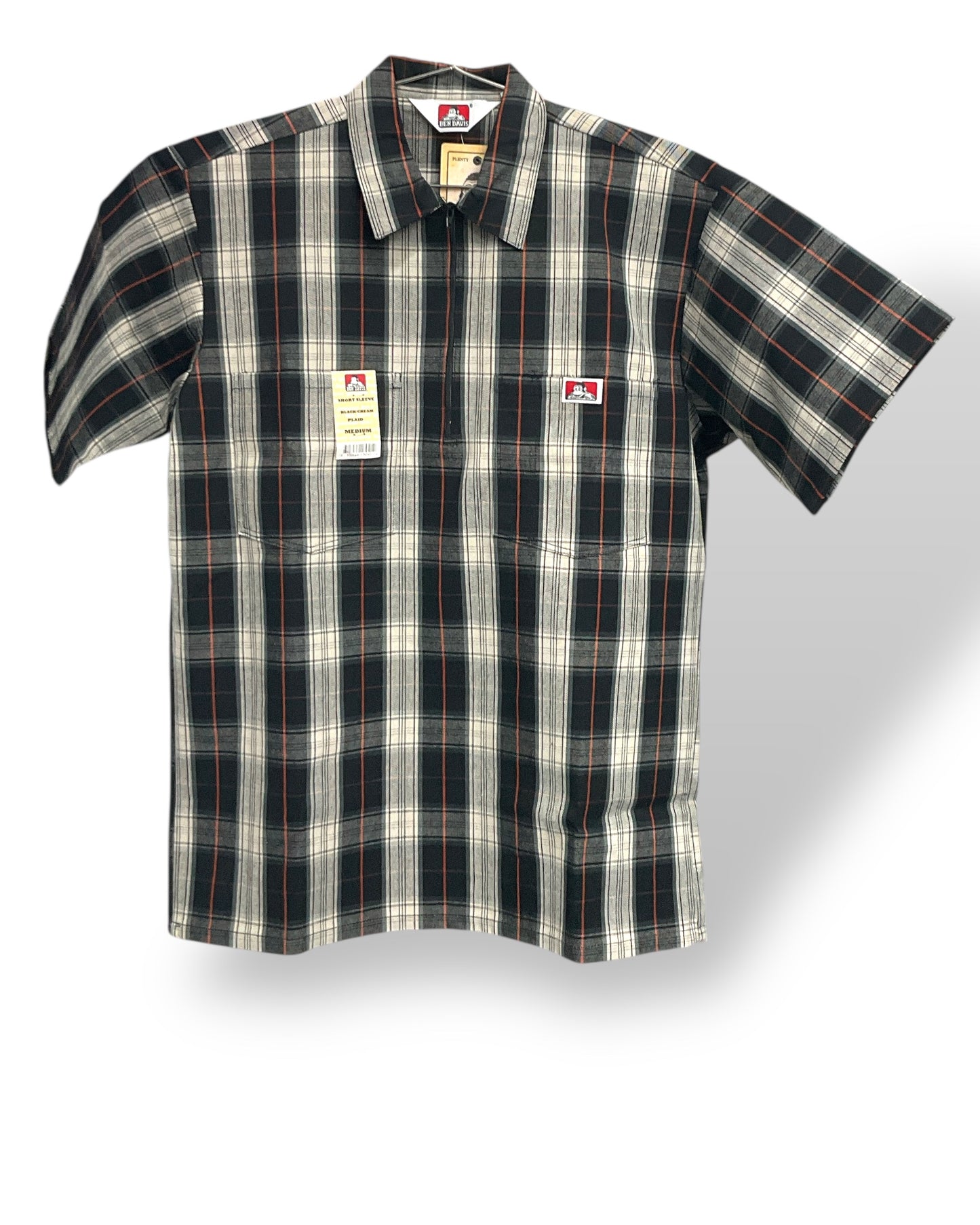 bd_PLAID_1/2zip_ShortSleeve_Shirt