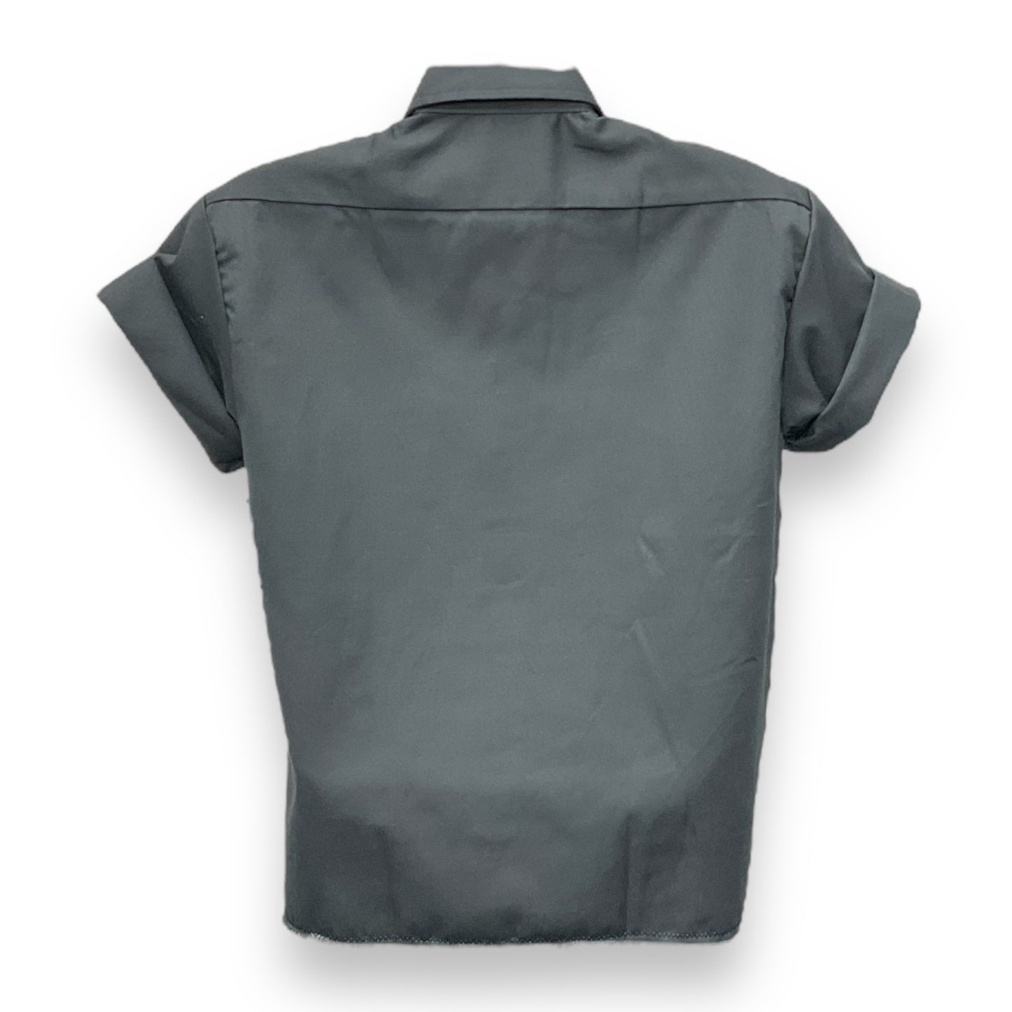 Engineer Button-Down Short Sleeve Shirt Gray