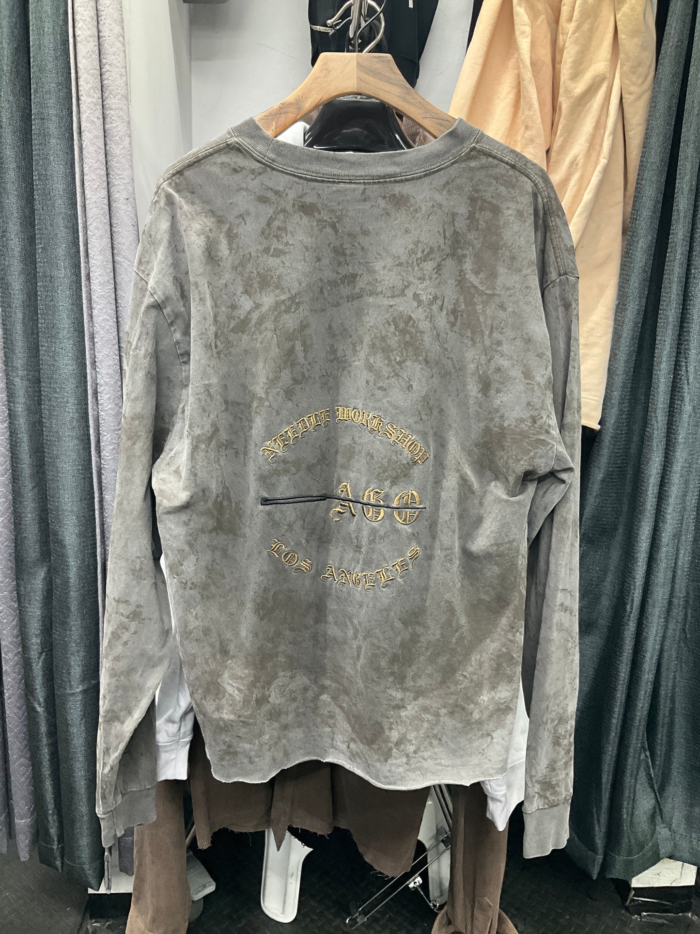 "ROMA" Raw Cut  NEEDLE SLCN Long Sleeve