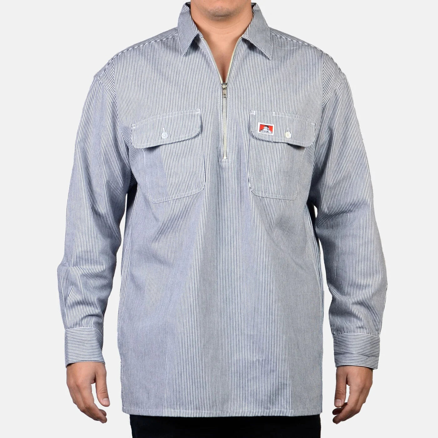 BD Long Sleeve 100% Cotton 1/2 Zip Shirt