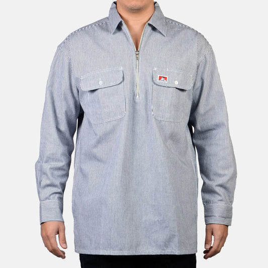 BD Long Sleeve 100% Cotton 1/2 Zip Shirt