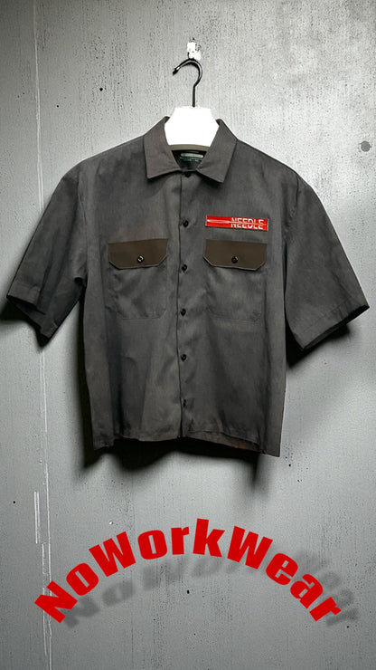 NEEDLE Button Down "RUST" Short Sleeve Shirt
