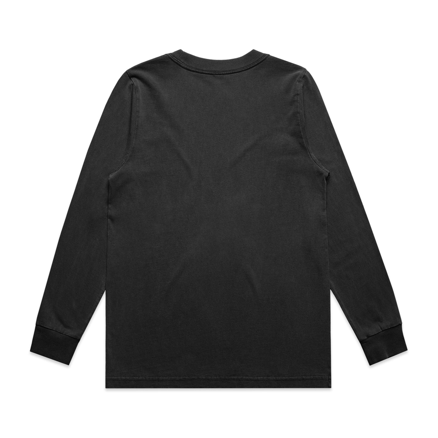 Cropped Heavy Faded Long Sleeve Cotton Tee