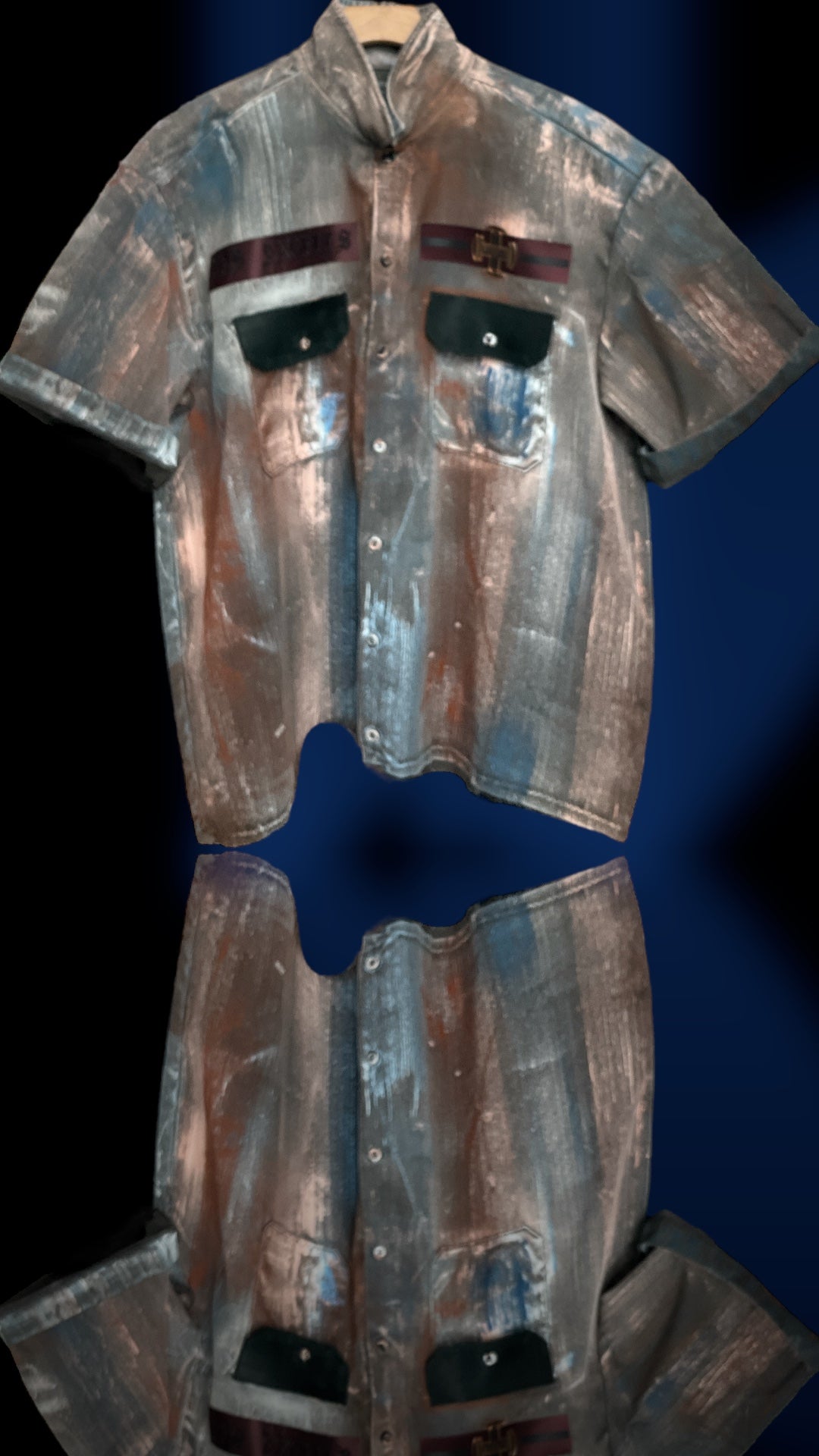 "LA Rust" Button Down Short Sleeve Shirt
