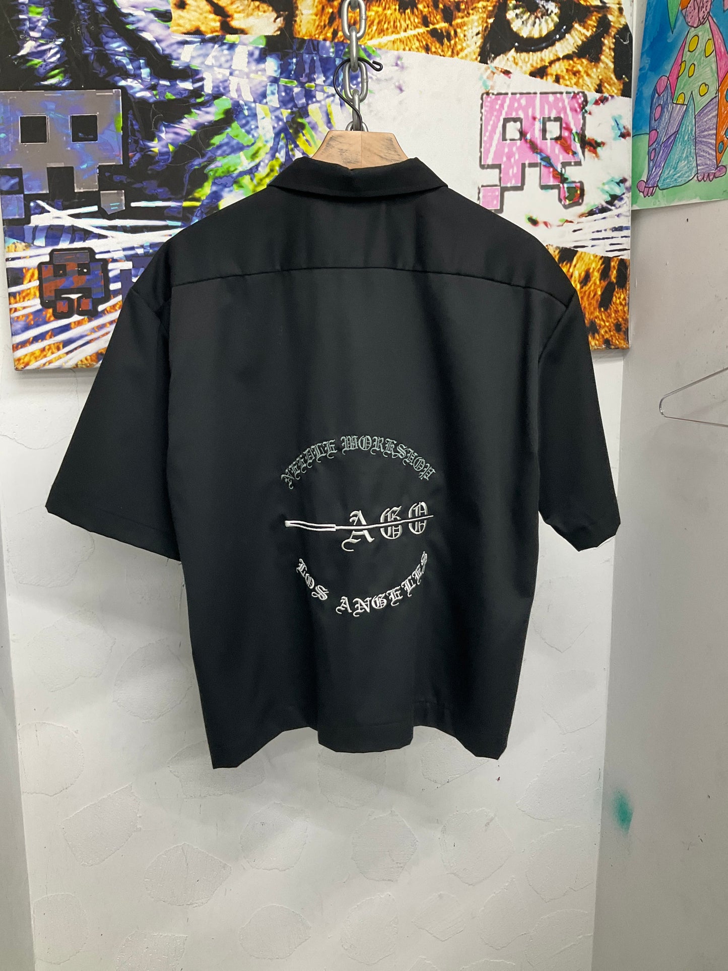 "A.G.O. Stamp" Button Down S/S Shirt