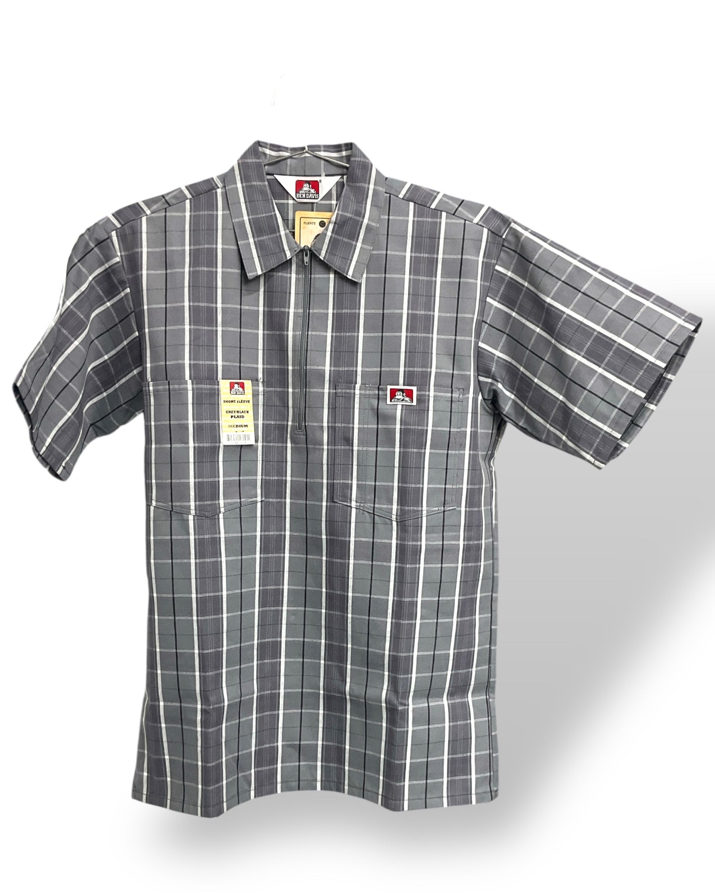 bd_PLAID_1/2zip_ShortSleeve_Shirt