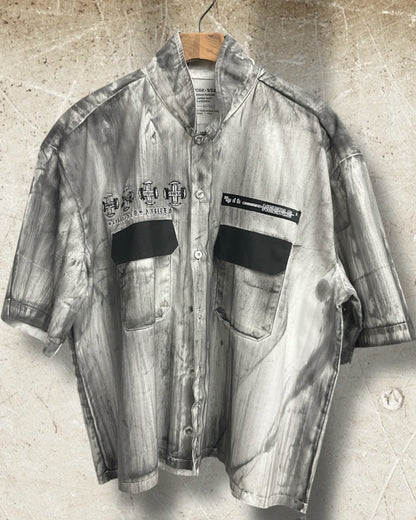 "ARMY" Button Down Short Sleeve Shirt