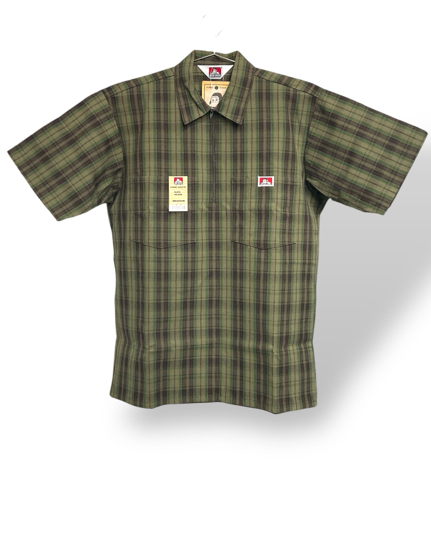 bd_PLAID_1/2zip_ShortSleeve_Shirt