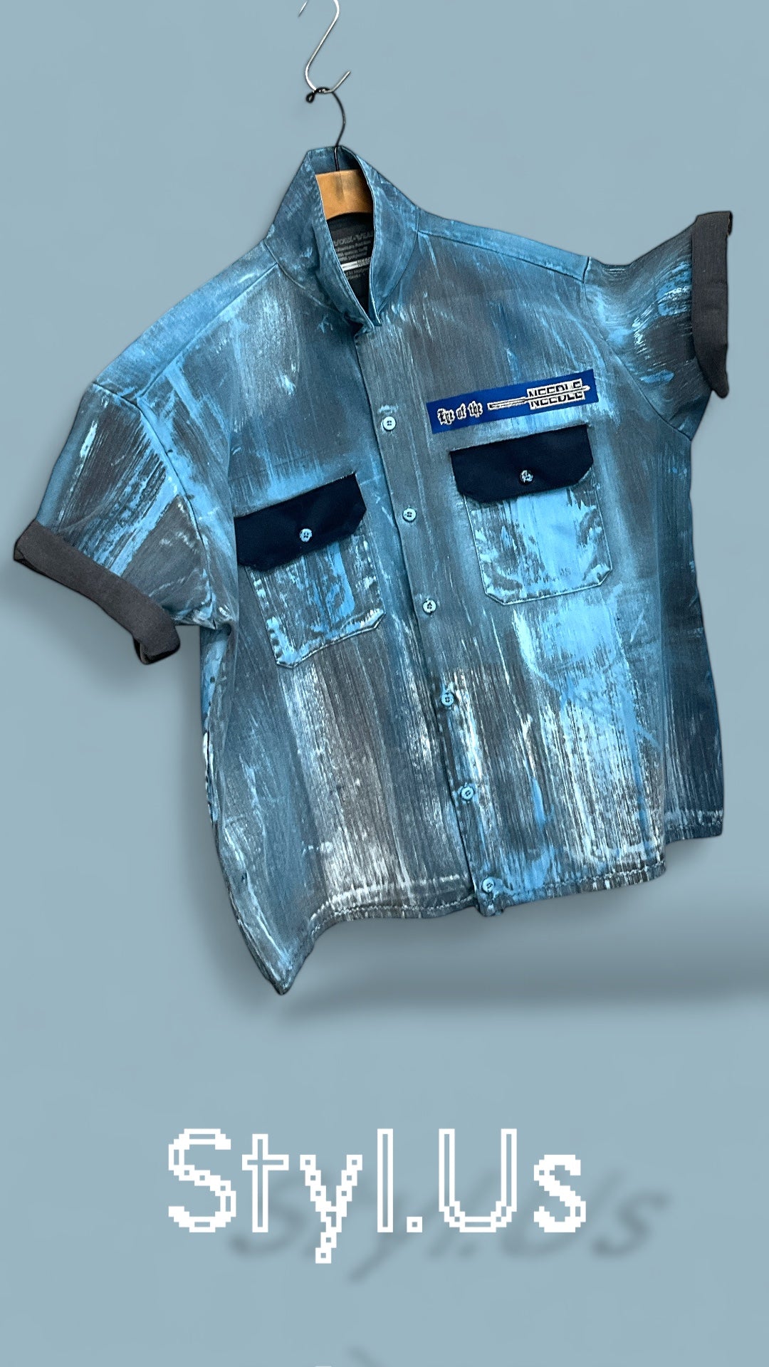 "LA Rust" Button Down Short Sleeve Shirt