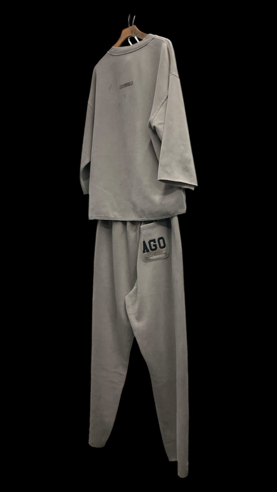 WIDE_NEEDLE_"AGO-CASA"_Relax Sweatpants