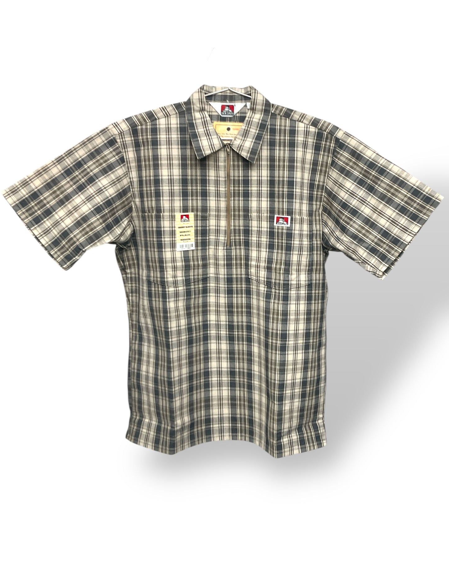 bd_PLAID_1/2zip_ShortSleeve_Shirt