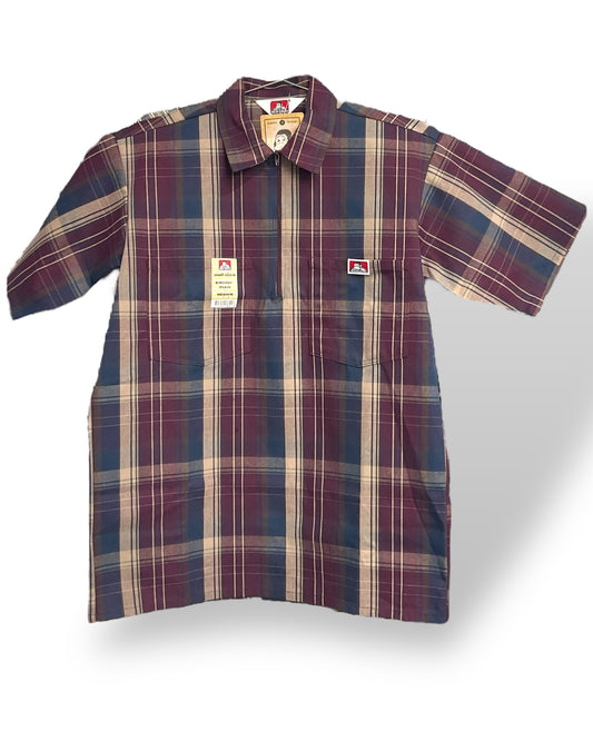 bd_PLAID_1/2zip_ShortSleeve_Shirt
