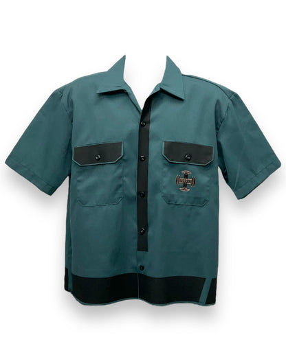 ART DECO  Button-Down Short Sleeve Shirt Lincoln BlackFrame