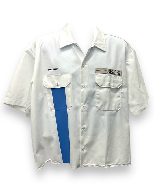 Stylus™ Button-Down Short Sleeve White Midnight Blue 101NDL