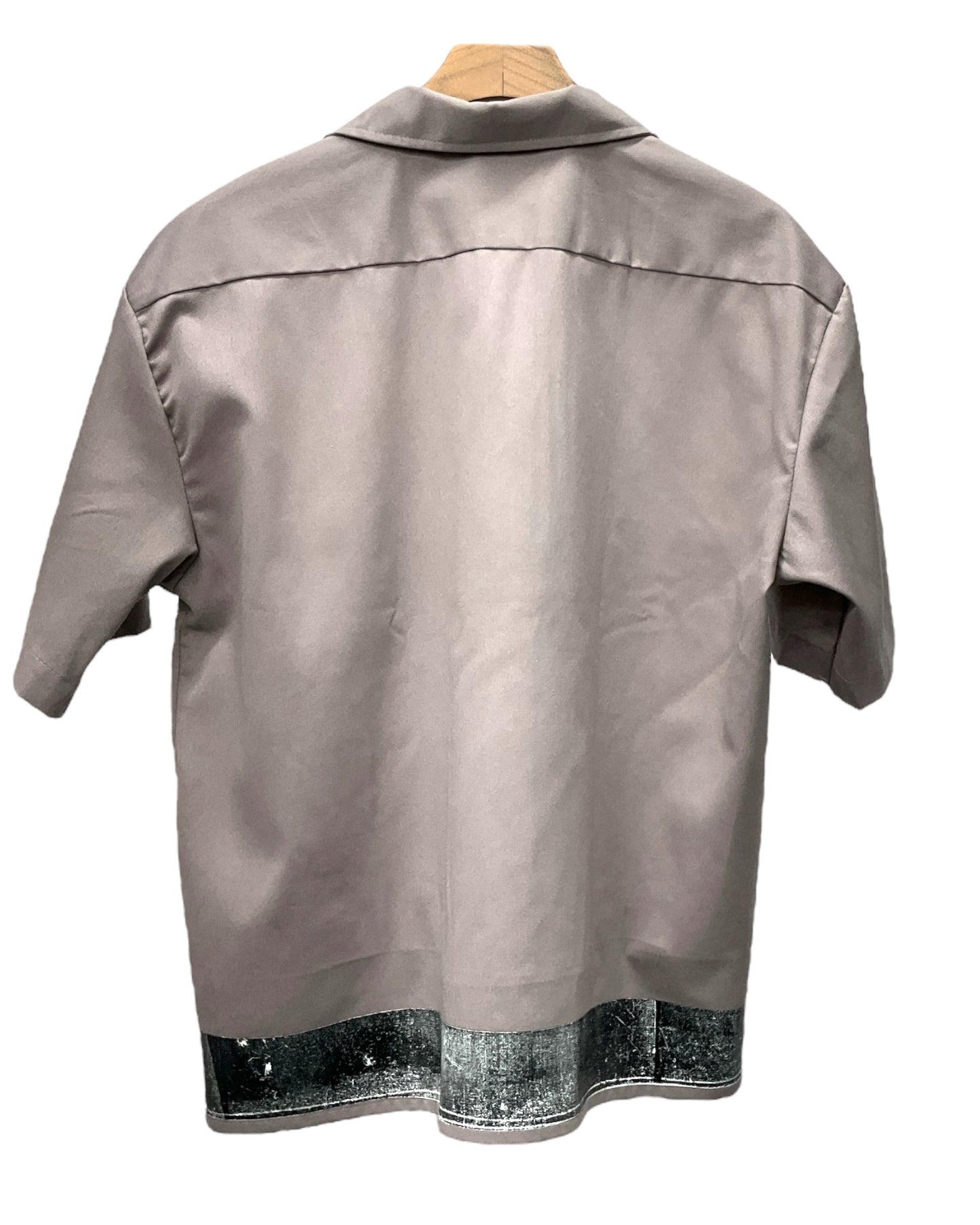 VENEZIAN RUST  Button-Down Short Sleeve Silver WHT/BLK Base